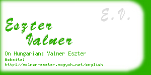 eszter valner business card